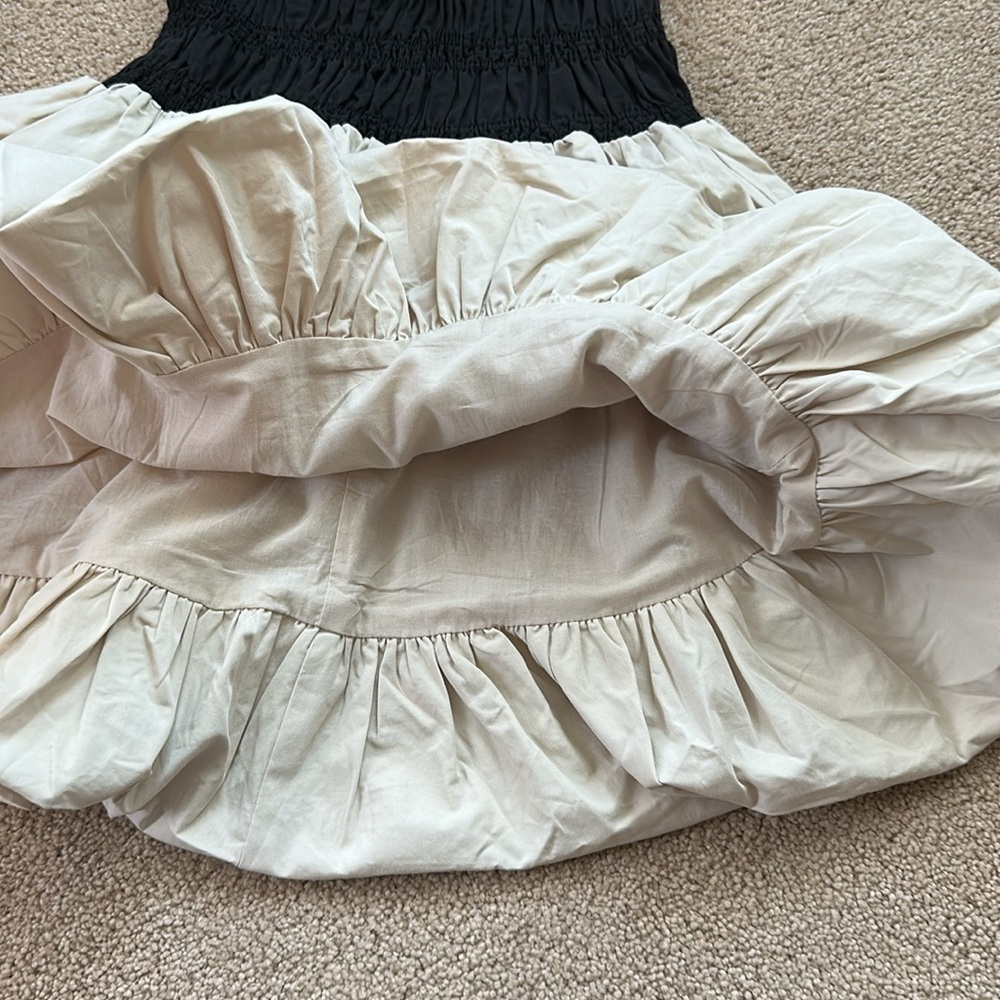 DISSH Black and Cream Strapless Mini Dress - Picture 6 of 14
